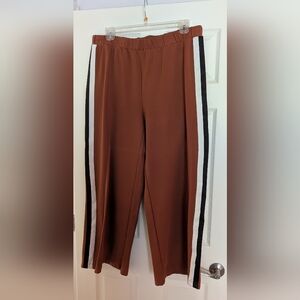 Universal Standard Stephanie Wide Leg Stripe Ponte Pants, 18/20 (US size M)